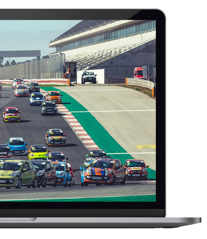 race live stream on a pc